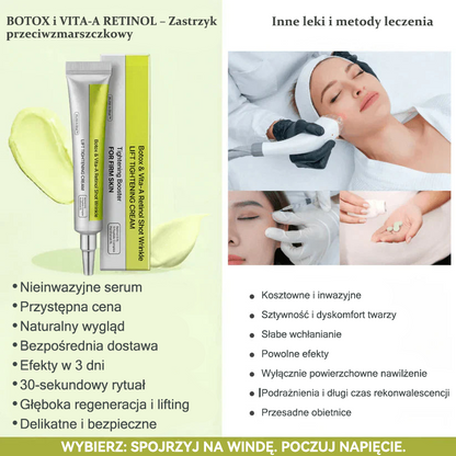 🎄🎄Dumnie opracowane i zatwierdzone przez polskie instytucje💫Tiworld® Zaawansowany krem liftingująco-odnawiający z peptydami o działaniu podobnym do botoksu + retinolem Vita-A – tylko dziś 70% zniżki