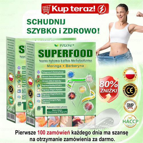 💞Oficjalny Sklep | 👩‍⚕️🎁 𝐏𝐙𝐆𝐎𝐍𝐄® Superfood 𝑵𝒂𝒏𝒐 Mikronakłuwana Plaster 🇵🇱(Tylko raz dziennie, widoczne zmiany już w 7 dni)✅ Na otyłość, 🅛🅞🅞🅢🅔 🅢🅚🅘🅝 wiotką skórę, cukrzycę, bezdech senny, problemy ze stawami i wiele więcej